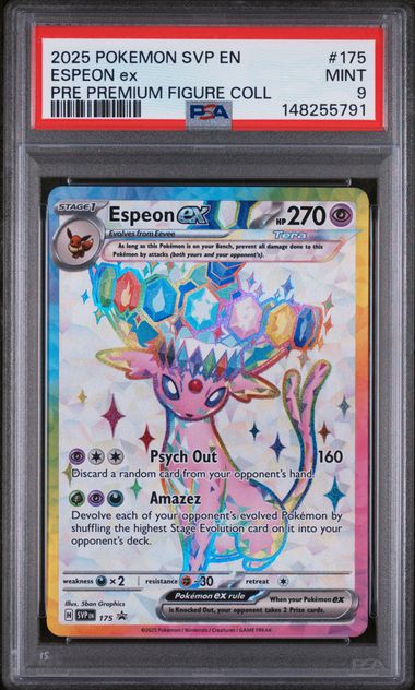 Espeon ex (175) Black Star Promo PSA 9 148255791