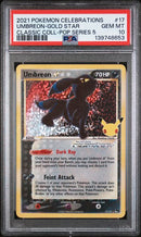 Umbreon Gold Star 17/17 Celebrations Classic Collection PSA 10 139748653
