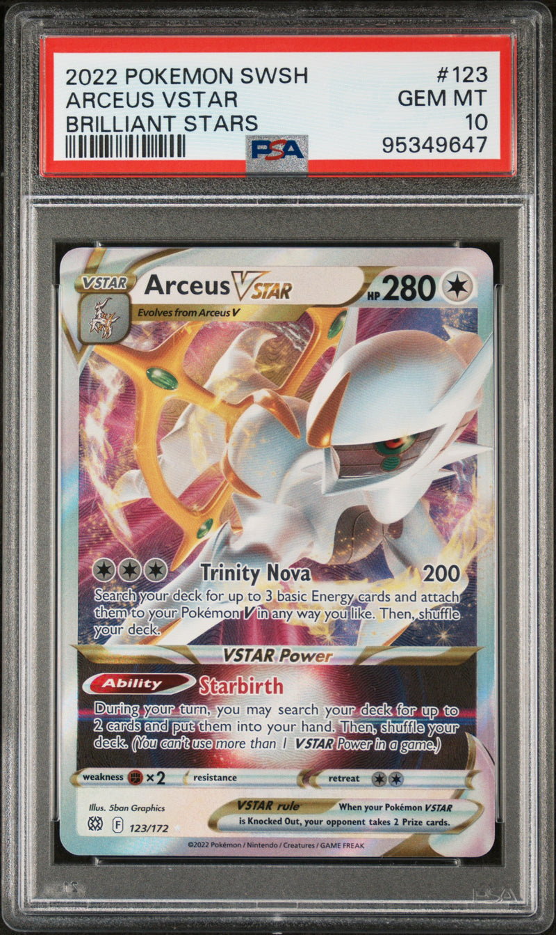 Arceus VSTAR 123/172 Brilliant Stars PSA 10 95349647