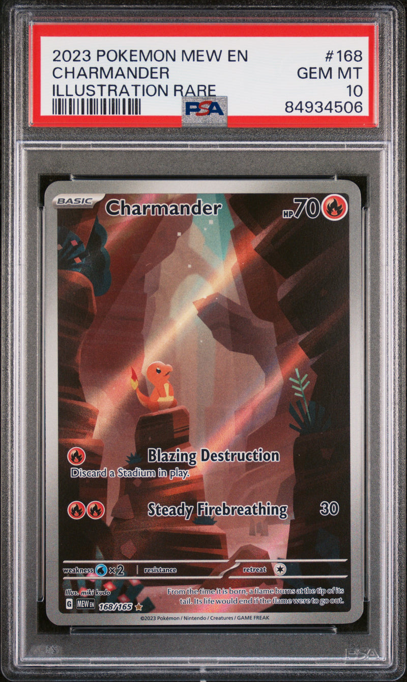 Charmander 168/165 151 Illustration Rare PSA 10 84934506