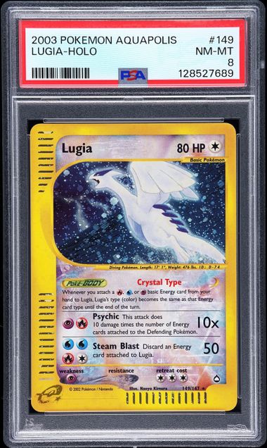Lugia - Holo 149/147 Aquapolis PSA 8 128527689