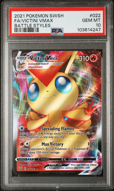Victini VMAX 022/163 Battle Styles PSA 10 103614247