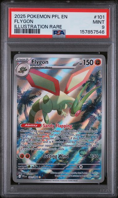 Flygon 101/094 Phantasmal Flames Illustration Rare PSA 9 157857546