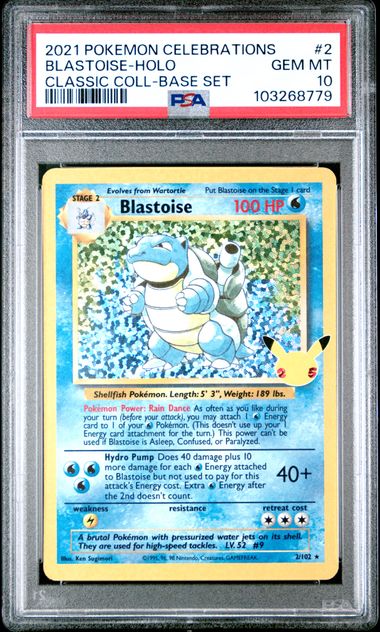 Blastosie 2/102 Celebrations Classic Coll. PSA 10 103268779
