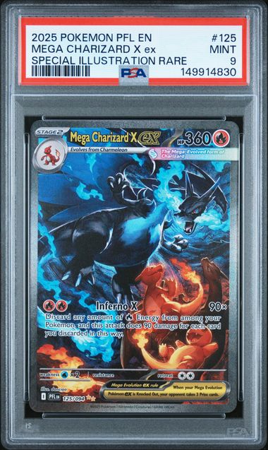 Mega Charizard X ex 125/094 Phantasmal Flames Special Illustration Rare PSA 9 149914830