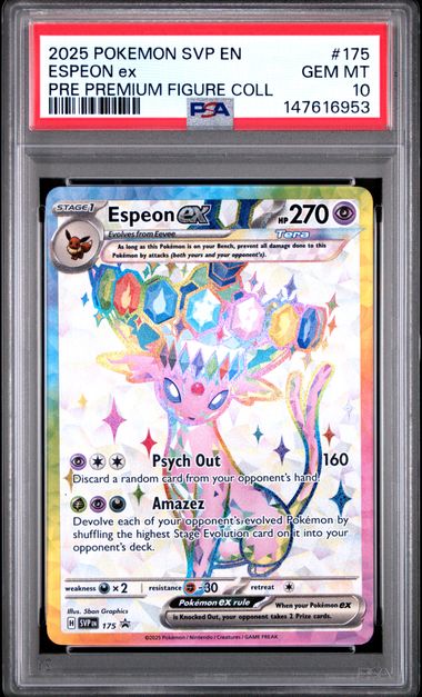 Espeon ex (175) Black Star Promo PSA 10 147616953