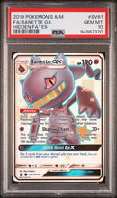 Banette GX SV61/SV94 Sun & Moon: Hidden Fates PSA 10 94987370
