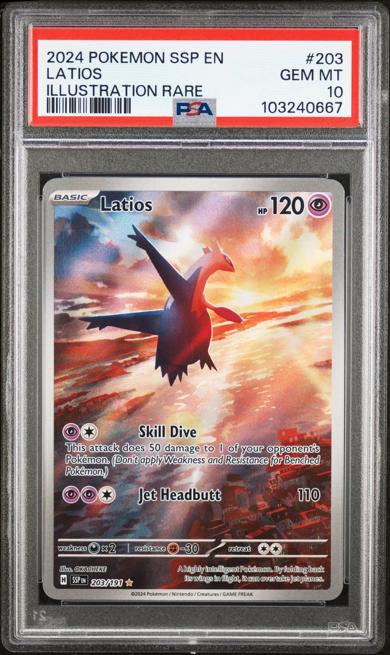 Latios 203/191 Surging Sparks PSA 10 103240667
