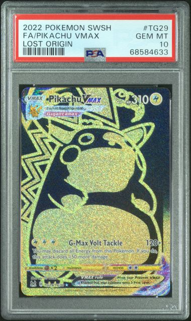 Pikachu VMAX TG29/TG30 Lost Origin PSA 10 68584633