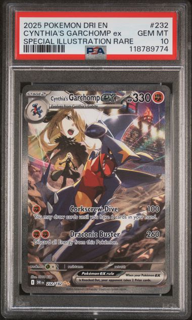 Cynthia's Garchomp ex 232/182 Destined Rivals PSA 10 118789774