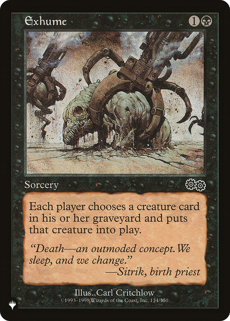 Exhume [The List]