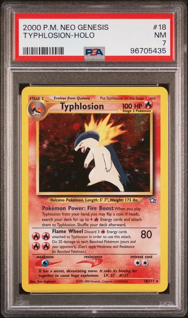 Typhlosion 18/111 Neo Genesis PSA 7 96705435