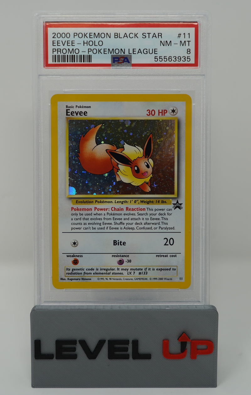 Eevee 11 Black Star Promo Holo PSA 8 55563935