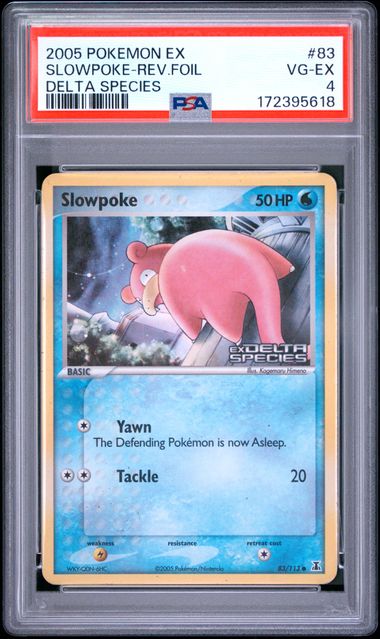 Slowpoke 83/113 Delta Species Reverse Holo PSA 4 172395618