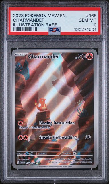 Charmander 168/165 151 Illustration Rare PSA 10 130271501
