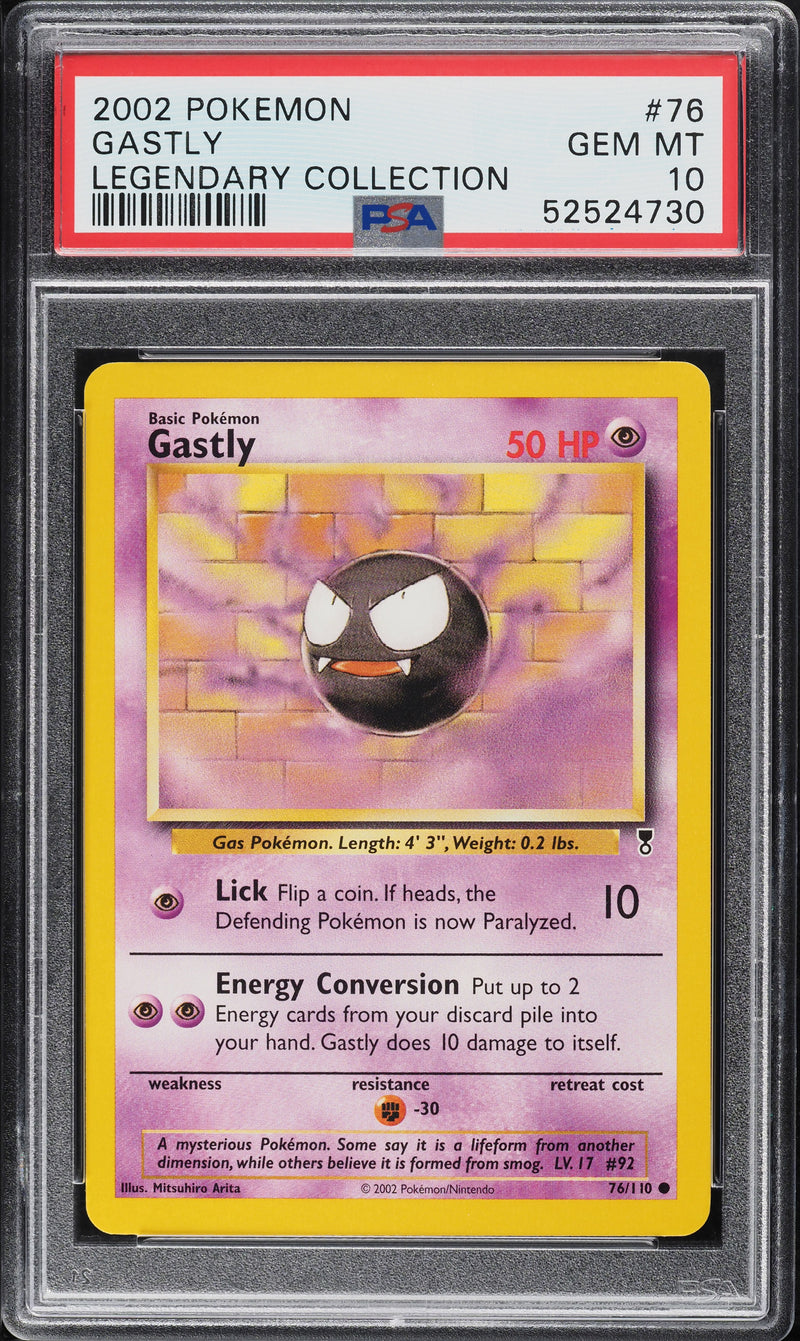 Gastly 76/110 Legendary Collection PSA 10 52524730