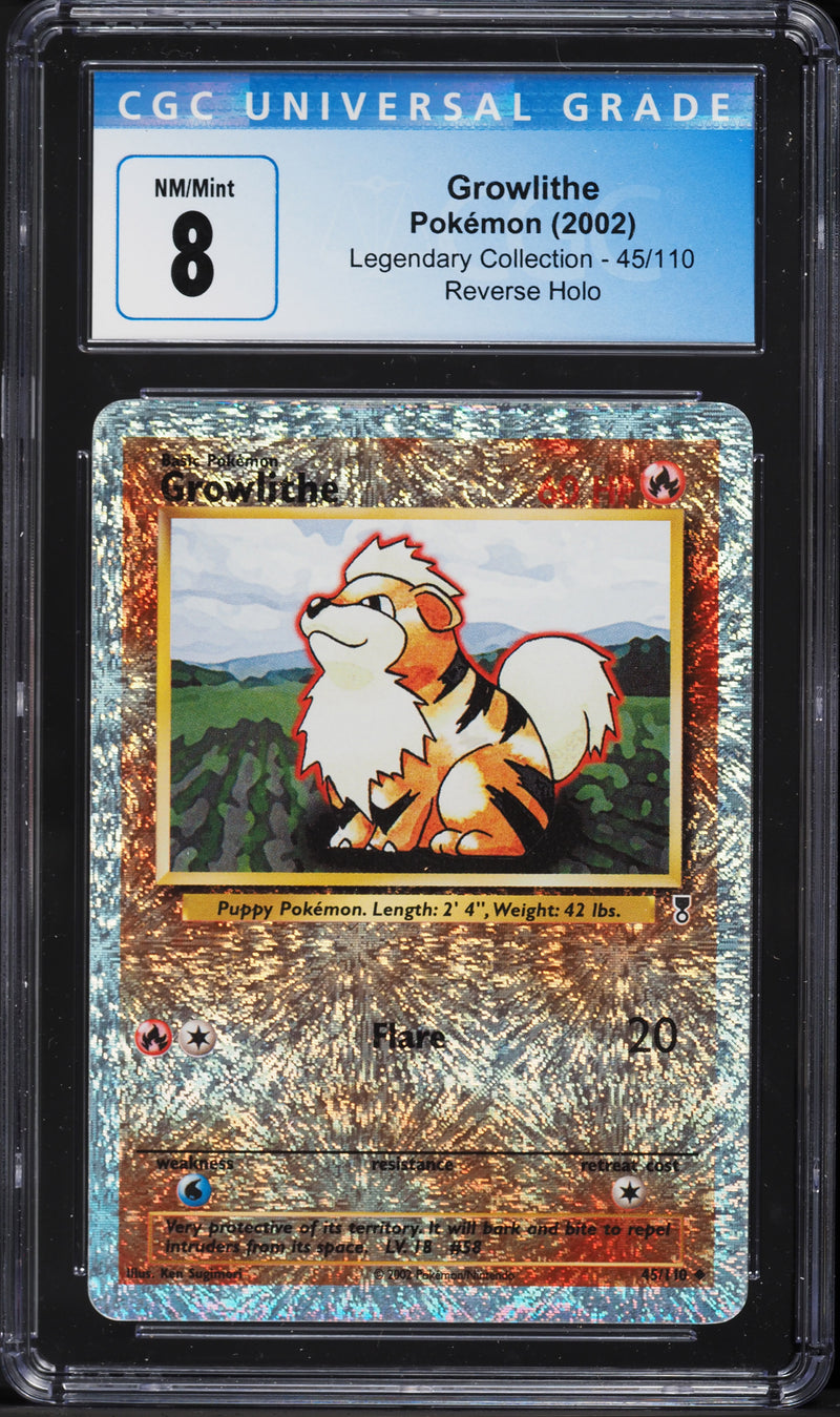 Growlithe 45/110 Legendary Collection Reverse CGC 8 4218552018