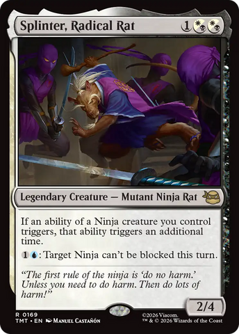 Splinter, Radical Rat [Teenage Mutant Ninja Turtles]