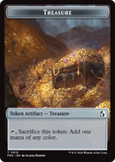 Dragon // Treasure Double-Sided Token [Reality Fracture Tokens]