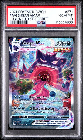 Gengar VMAX 271/264 Fusion Strike PSA 10 110864900