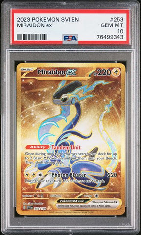 Miraidon ex 253/198 S&V Base Set PSA 10 76499343