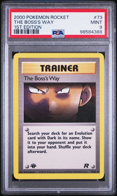 The Boss's Way 73/82 Team Rocket 1 Edition PSA 9 98584388