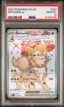 Arcanine ex 224/198 Scarlet & Violet Base PSA 10 74150785