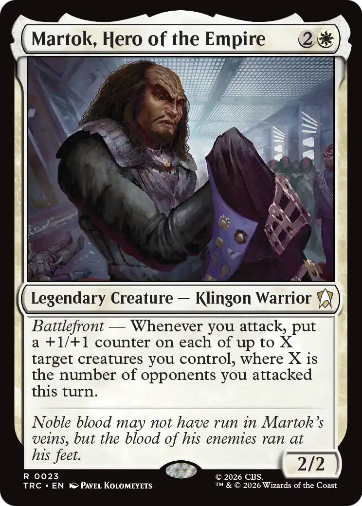 Martok, Hero of the Empire (Surge Foil) [Star Trek Commander]