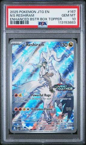 N's Reshiram (Stamped) 167/159 Journey Together PSA 10 113153883