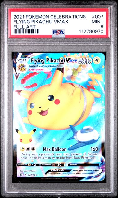 Flying Pikachu VMAX 007/025 Celebrations PSA 9 112780970