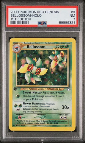 Bellossom 3/111  Neo Genesis 1st Edition PSA 7 89889321