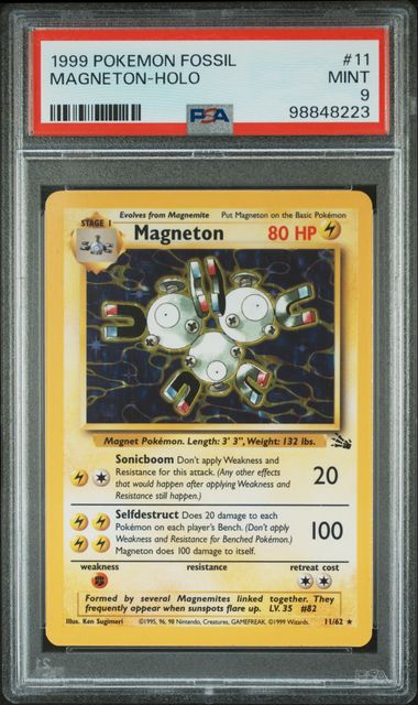 Magneton 11/62 Fossil PSA 9 98848223