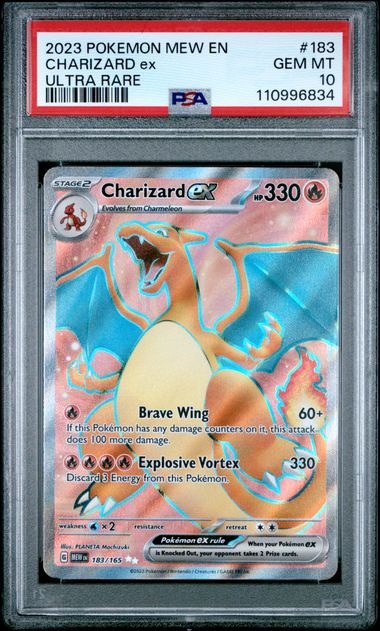 Charizard ex 183/165 S&V: 151 PSA 10 110996834