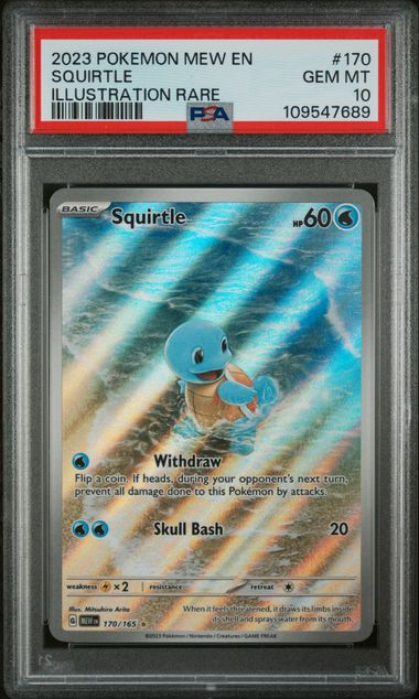 Squirtle 170/165 S&V: 151 PSA 10 109547689