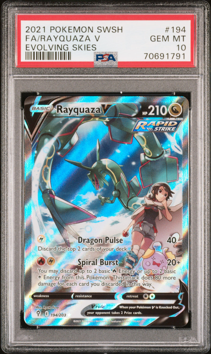 Rayquaza V 194/203 Evolving Skies PSA 10 70691791