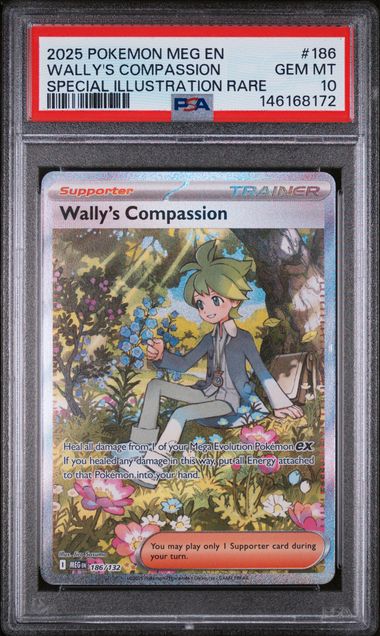 Wally's Compassion 186/132 Mega Evolution PSA 10 146168172