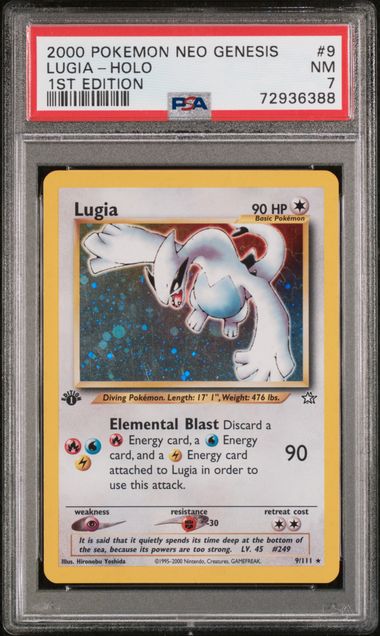Lugia - Holo 9/111 Neo Genesis 1st Edition PSA 7 72936388
