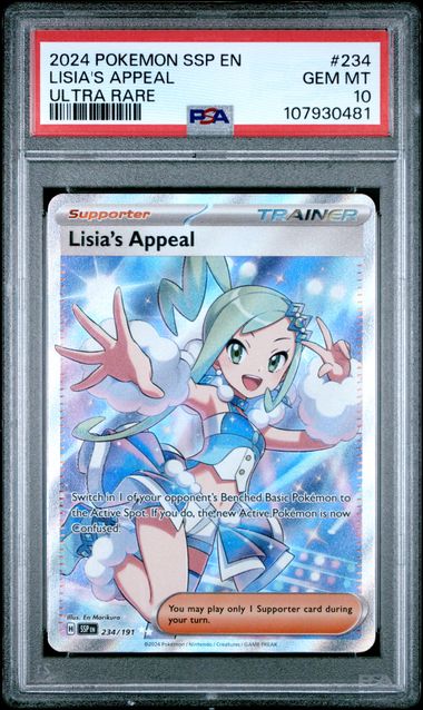 Lisia's Appeal 234 Surging Sparks Ultra Rare PSA 10 107930481