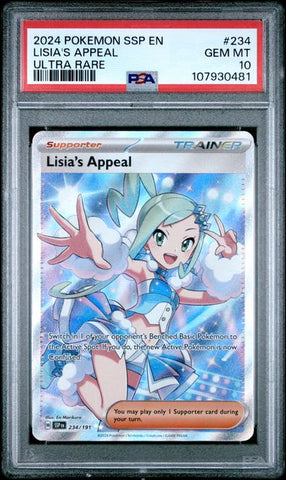Lisia's Appeal 234 Surging Sparks Ultra Rare PSA 10 107930481