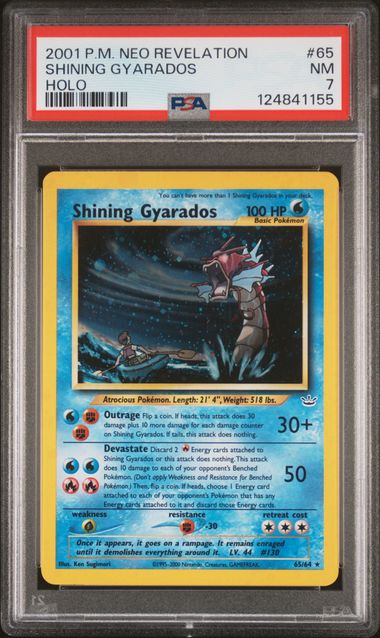Shining Gyarados - Holo 65/64 Neo Revelations PSA 7 124841155