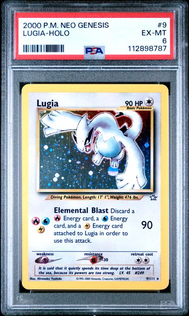 Lugia - Holo 9/111 Neo Genesis PSA 6 112898787