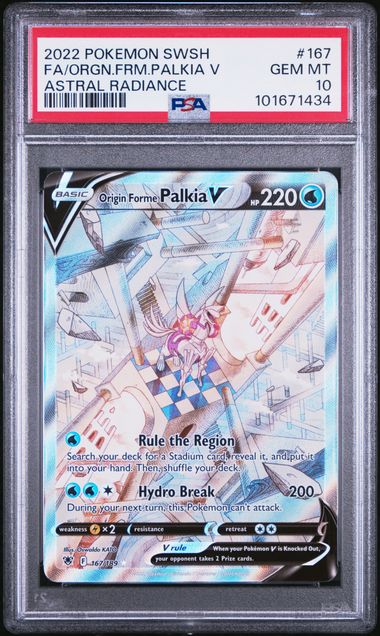 Origin Forme Palkia V 167/189 Astral Radiance PSA 10 101671434