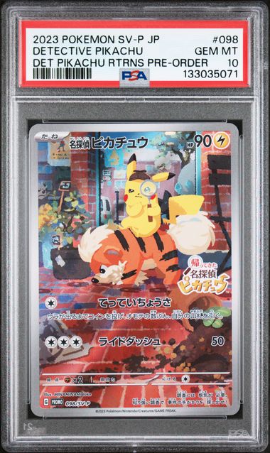Detective Pikachu 098/SV-P Detective Pikachu Returns Promo PSA 10 133035071