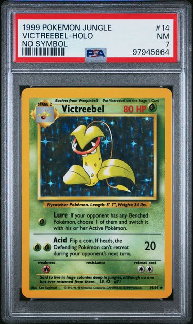 Victreebel (No Symbol) 14/64 Jungle PSA 7 97945664