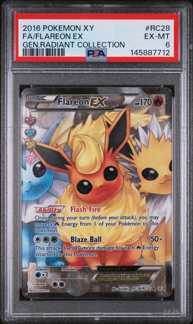 Flareon EX RC/RC32 Generations Radiant Collection PSA 6 145887712