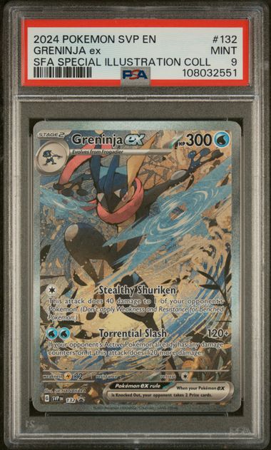 Greninja ex (132) Black Star Promo PSA 9 108032551