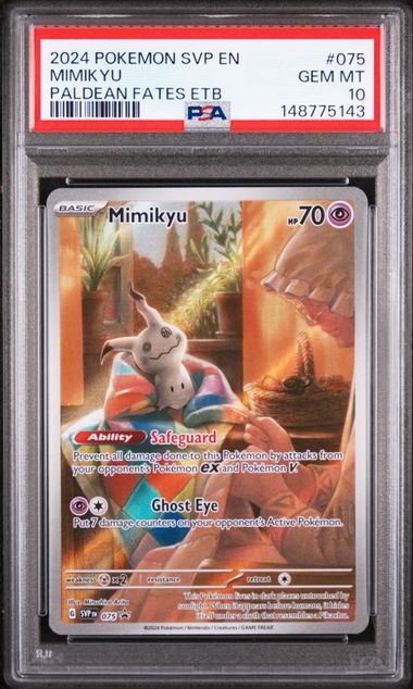 Mimikyu (075) Black Star Promo PSA 10 148775143