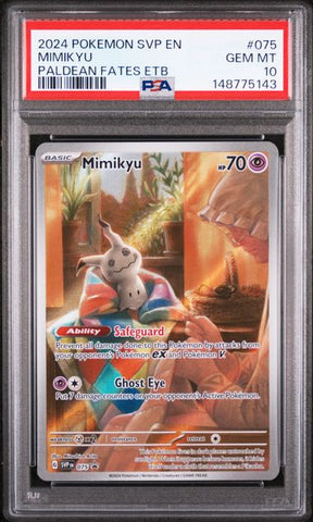 Mimikyu (075) Black Star Promo PSA 10 148775143