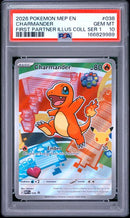 Charmander 038 First Partner Illustration Coll. Vol 1 PSA 8 166829989