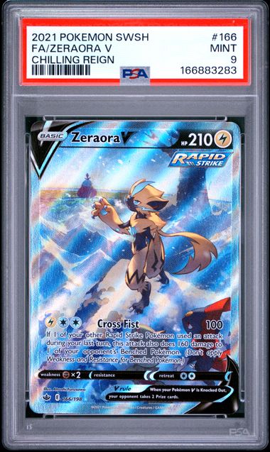 Zeraora V 166/198 Chilling Reign PSA 9 166883283